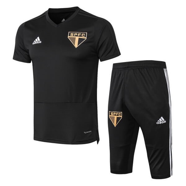 Camiseta São Paulo Camiseta Entrenamiento Conjunto Completo 2018-2019 Negro